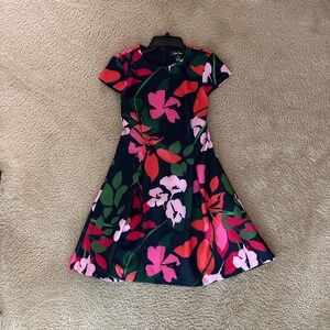 Jessica Howard dress, Multi Color on Navy Background
